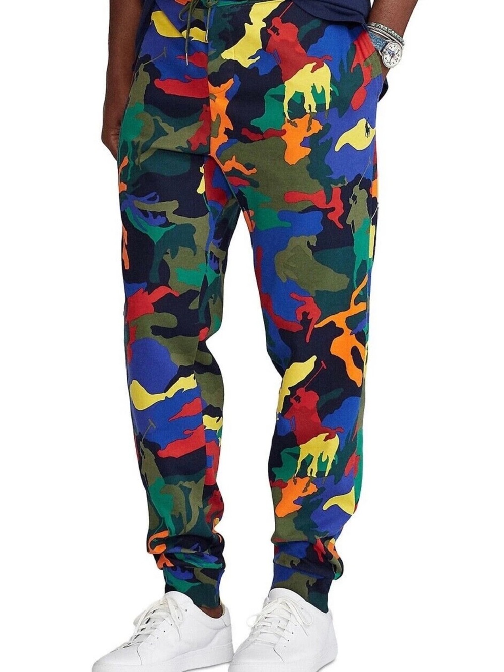 Polo Ralph Lauren Polo Pony Camo Men's Double Knit Joggers - Multicolored Large